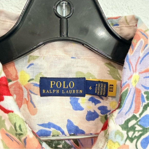 Polo Ralph Lauren Floral Long-Sleeve Button-Down Shirt Scatter Summer Floral 6 - Picture 3 of 5